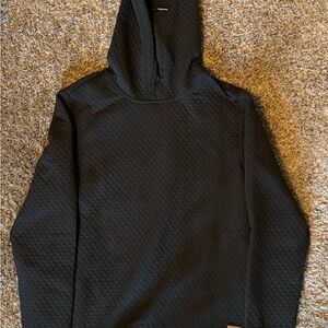 Dual Set of Black Textured Hoodies